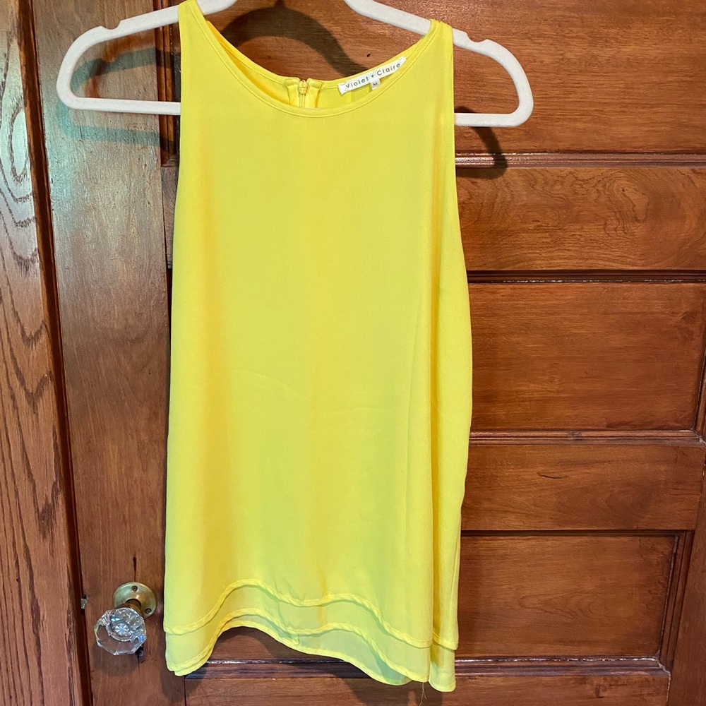 Bright Yellow Tank Top